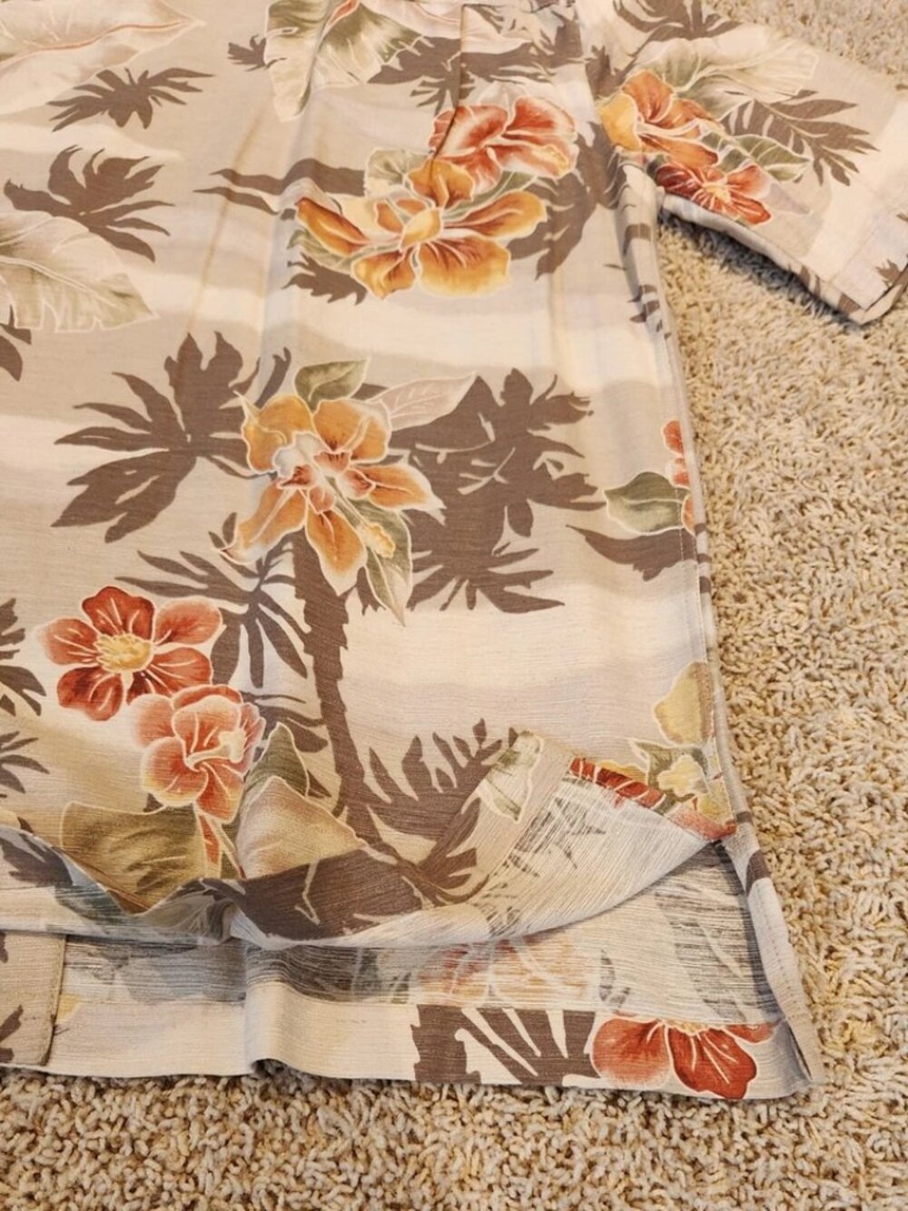 Havana Jack's Cafe Hawaiian Shirt Men's Sz. L Silk Floral Button Up Short Sleeve - Picture 4 of 15